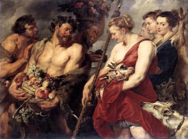 Rückkehr von Diana von der Jagd – Peter Paul Rubens Peter Paul Rubens 85x75