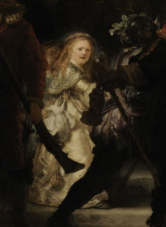 Die Nachtwache (Detail) – Rembrandt van Rijn Rembrandt van Rijn 70x105