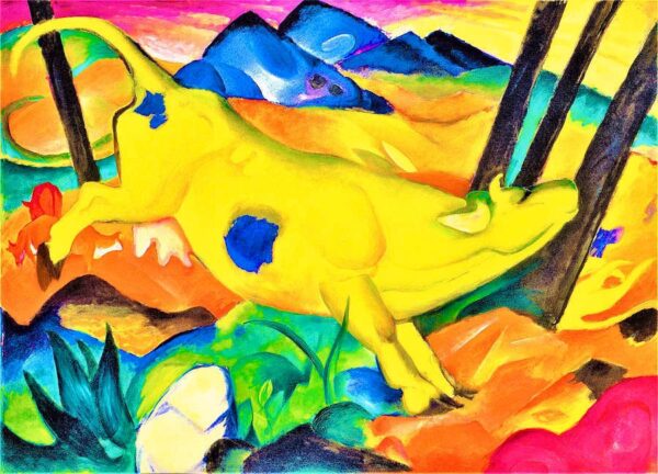 Die gelbe Kuh – Franz Marc Franz Marc 105x70