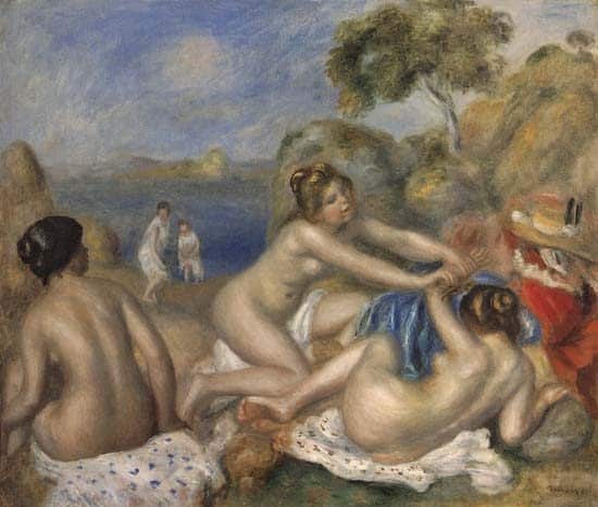 Drei Mädchen beim Baden – Pierre-Auguste Renoir Pierre-Auguste Renoir 85x75