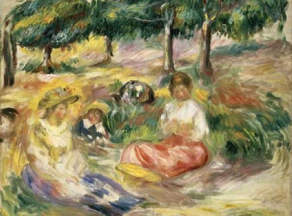 Drei junge Frauen im Grünen – Pierre-Auguste Renoir Pierre-Auguste Renoir 85x75