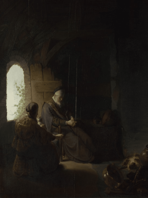 Anna und der blinde Tobit – Rembrandt van Rijn Rembrandt van Rijn 70x85