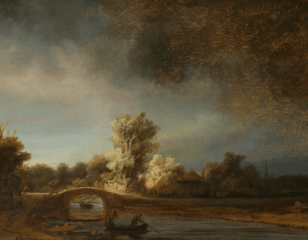 Die Steinbrücke – Rembrandt van Rijn Rembrandt van Rijn 85x75