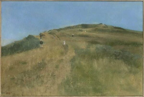 Landschaft mit Düne vor einer steilen Küste – Edgar Degas Edgar Degas 105x70