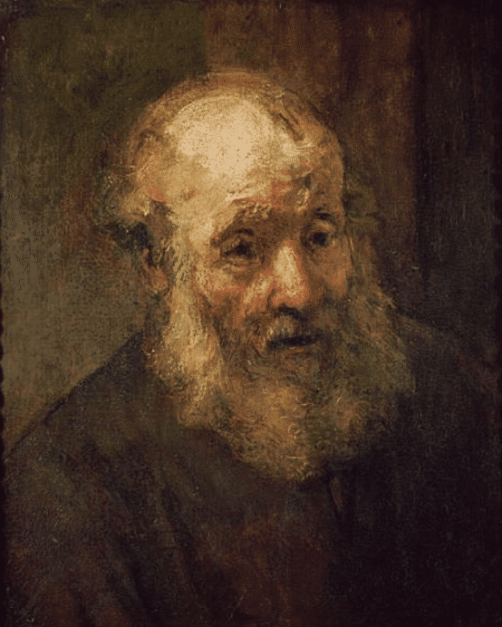 Kopf eines alten Mannes, um 1650 – Rembrandt van Rijn Rembrandt van Rijn 70x85