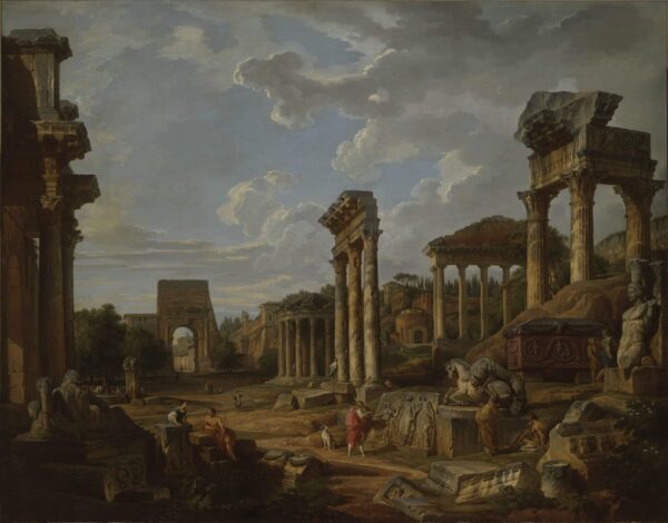 Ein Capriccio des Forum Romanum – Giovanni Paolo Panini Giovanni Paolo Panini