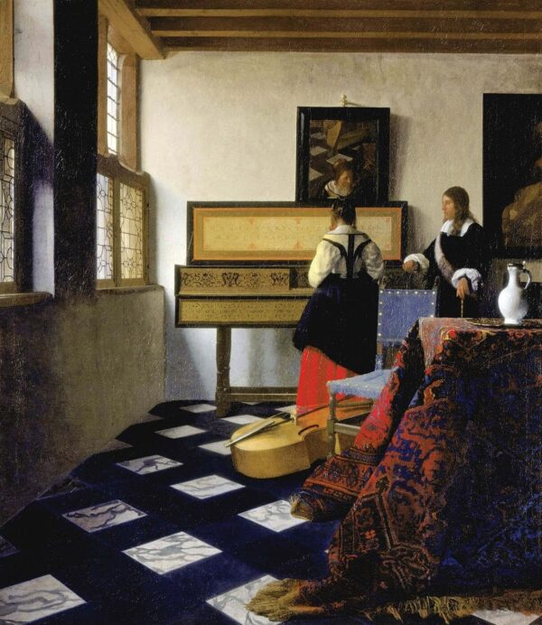 Die Musikstunde (Vermeer) – Johannes Vermeer Jan Vermeer 70x85