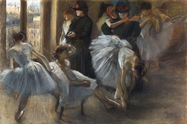 Das Opernfoyer. Vorbereitung der Klasse – Edgar Degas Edgar Degas 105x70