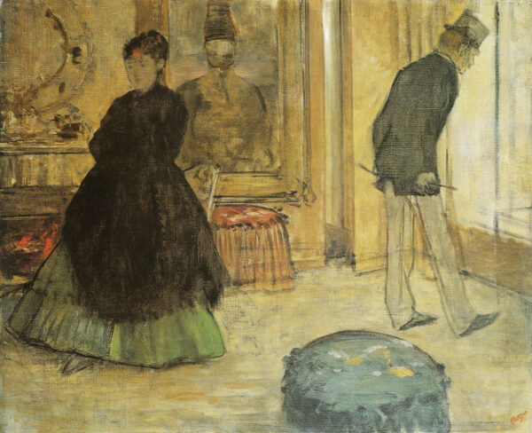 Interieur mit zwei Personen – Edgar Degas Edgar Degas 85x75