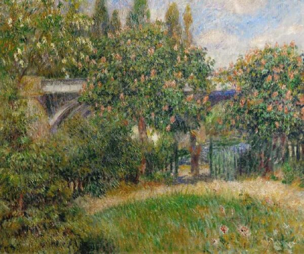 Eisenbahnbrücke in Chatou – Pierre-Auguste Renoir Pierre-Auguste Renoir 85x75