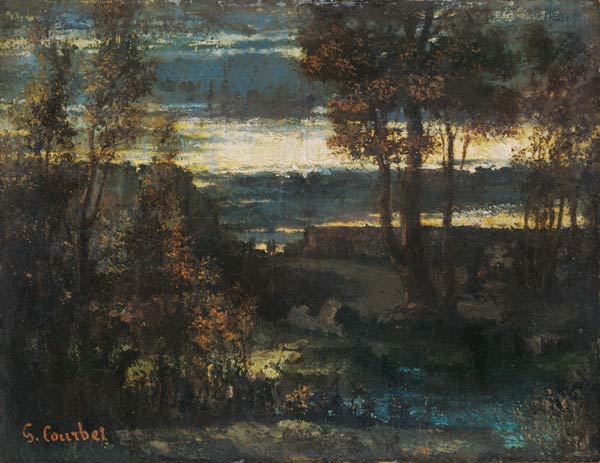 Abendlandschaft – Gustave Courbet Gustave Courbet 85x75