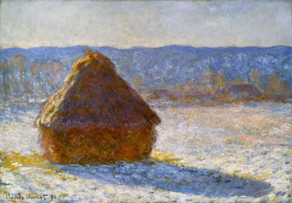 Meule, Schneeeffekt, am Morgen – Claude Monet Claude Monet 105x70