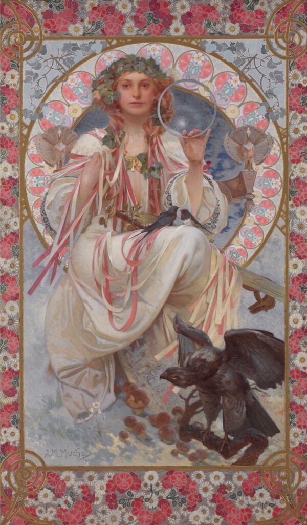 Porträt von Joséphine Crane Bradley in der Rolle von Glory – Mucha Alfons Mucha 70x120