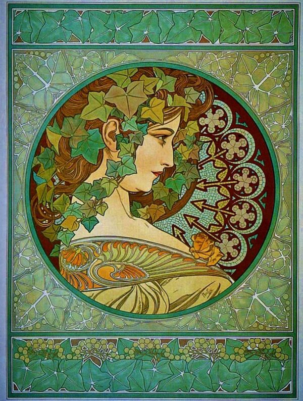 Efeu – Mucha Alfons Mucha 70x85