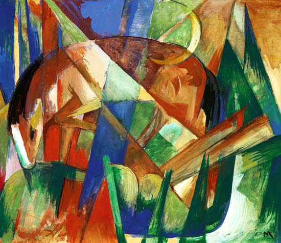 Fabelhaftes Tier II (Pferd) – Franz Marc Franz Marc 85x75