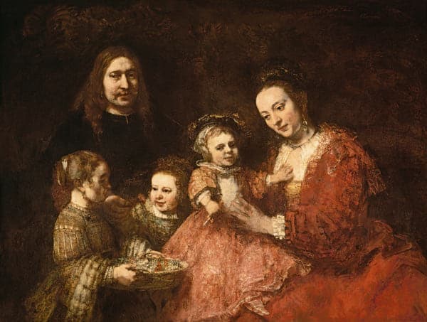 Porträt der Familie – Rembrandt van Rijn Rembrandt van Rijn 85x75