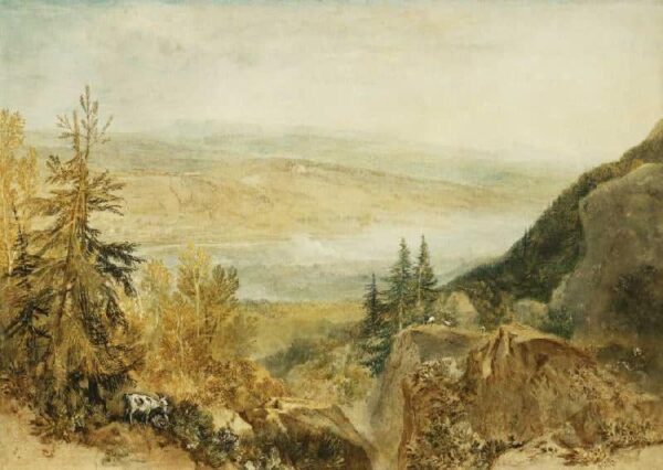 Farnley Hall von oben – William Turner J.M.W. Turner 105x70