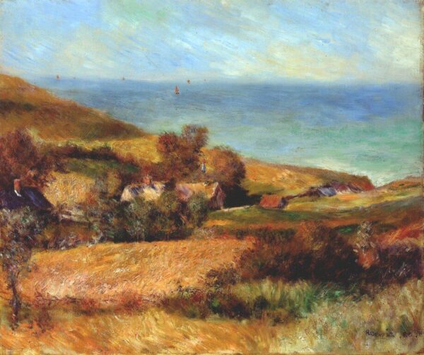 Blick auf die Küste in der Nähe von Wargemont – Pierre-Auguste Renoir Pierre-Auguste Renoir 85x75