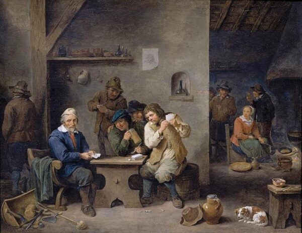 Figurenspiel in einer Taverne – David der Jüngere Teniers David Teniers der Jüngere