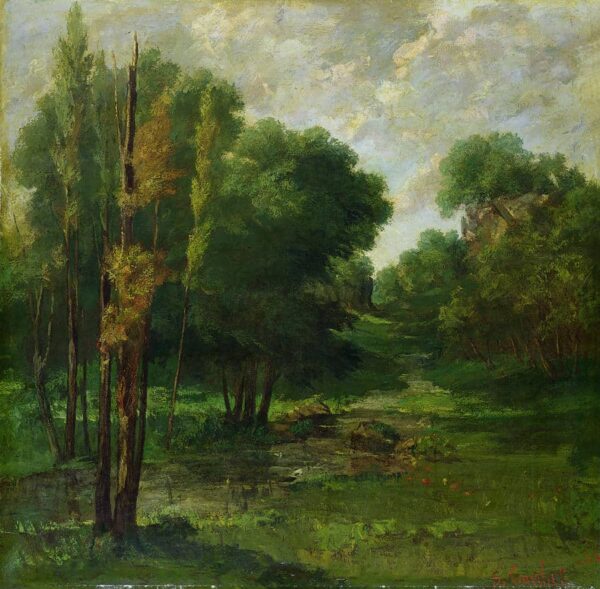 Landschaft im Wald – Gustave Courbet Gustave Courbet 70x70