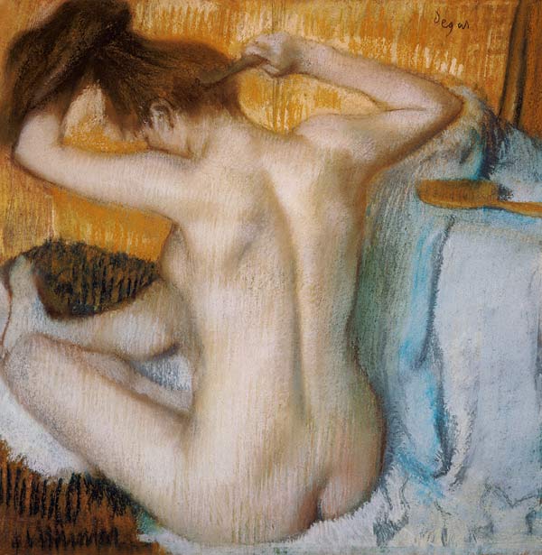 Frau mit ihrer Toilette – Edgar Degas Edgar Degas 70x70