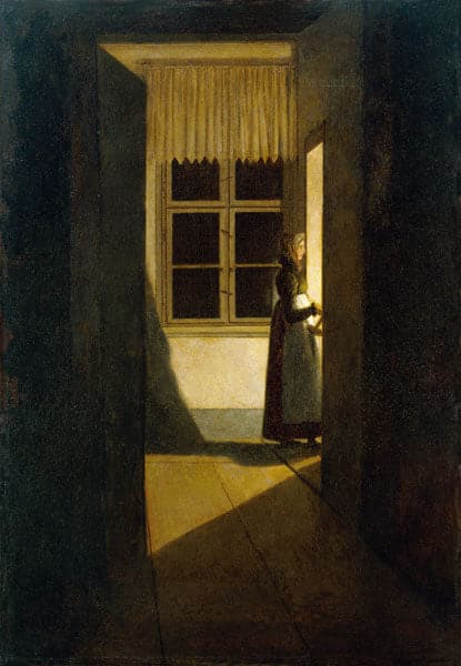 Frau mit der Laterne – Caspar David Friedrich Caspar David Friedrich 70x105