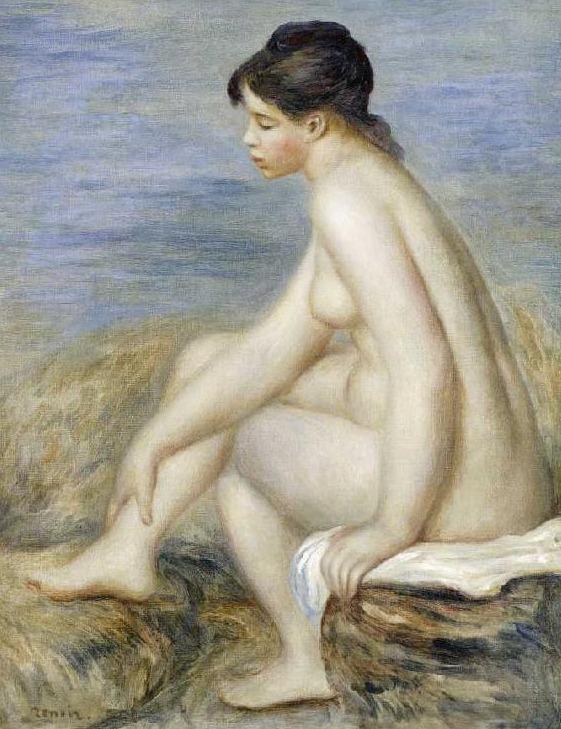 Die junge Frau badet danach – Pierre-Auguste Renoir Pierre-Auguste Renoir 70x85