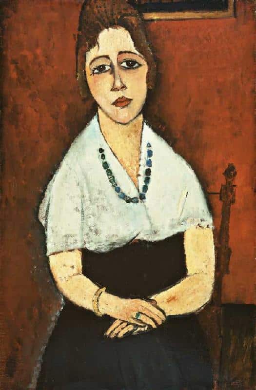 Junge Frau mit Halskette (Elena Picard) – Amadeo Modigliani 70x105