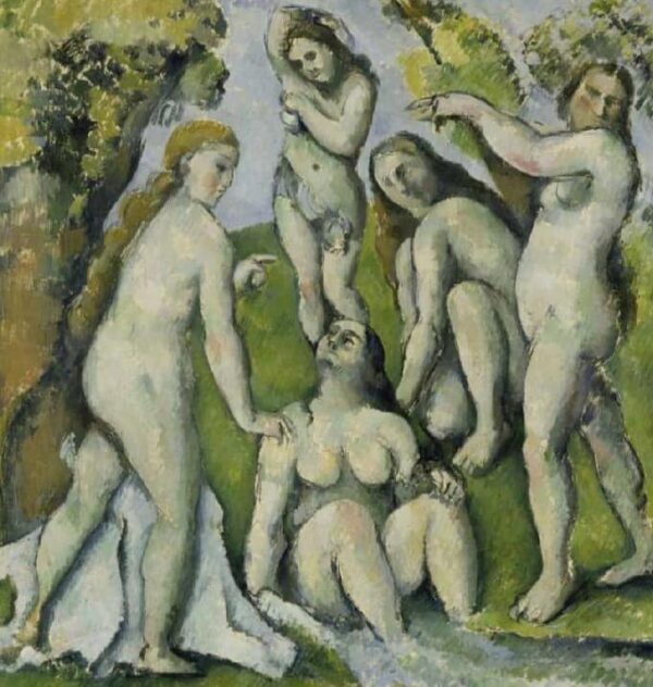 Fünf badende Frauen – Paul Cézanne Paul Cézanne 70x70