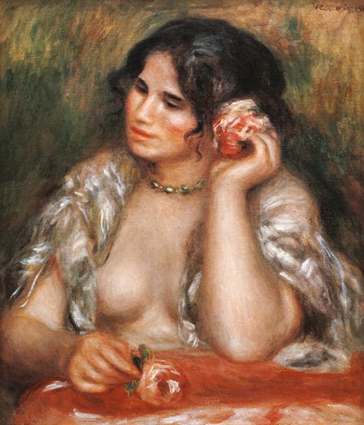 Gabrielle mit der Rose – Pierre-Auguste Renoir Pierre-Auguste Renoir 70x85