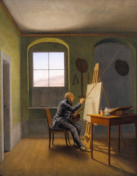 George Friedrich Kersting im Atelier von Caspar David Friedrich Caspar David Friedrich 70x85