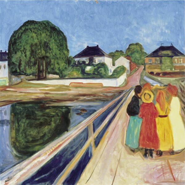 Mädchen auf der Brücke – Edvard Munch Edvard Munch 70x70