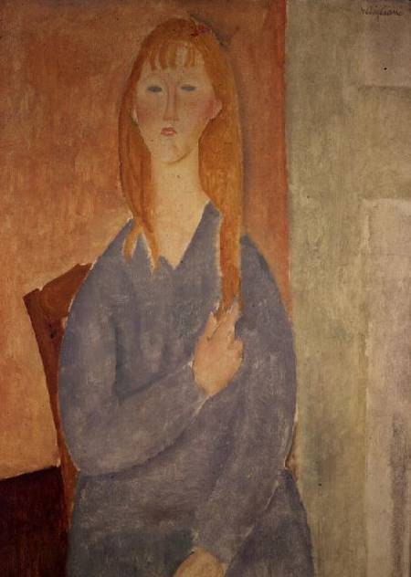 Das Mädchen im blauen Kleid – Amadeo Modigliani 70x105