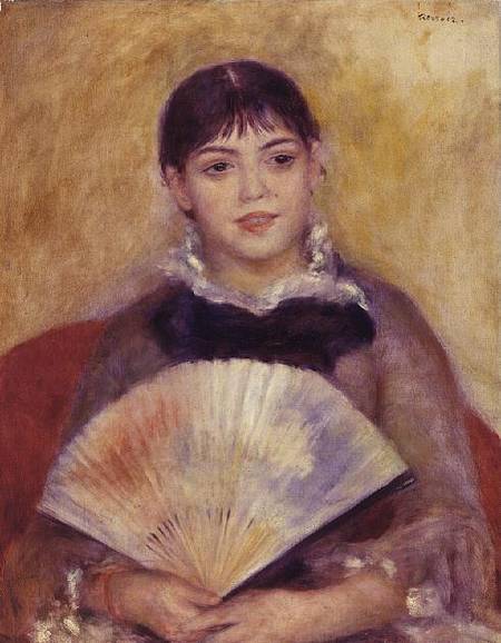 Mädchen mit einem Fächer – Pierre-Auguste Renoir Pierre-Auguste Renoir 70x85