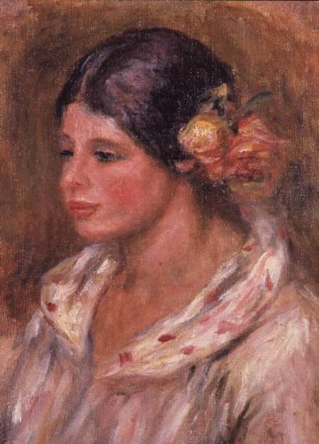 Mädchen mit Rosen im Haar – Pierre-Auguste Renoir Pierre-Auguste Renoir 70x105