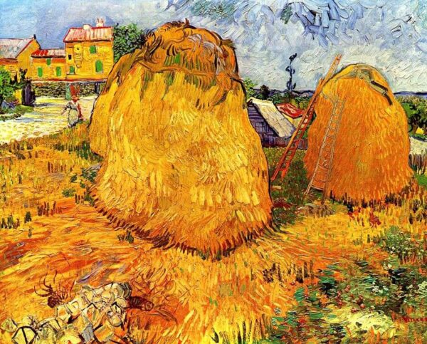 Die Heuhaufen in der Provence – Van Gogh Vincent Van Gogh 85x75