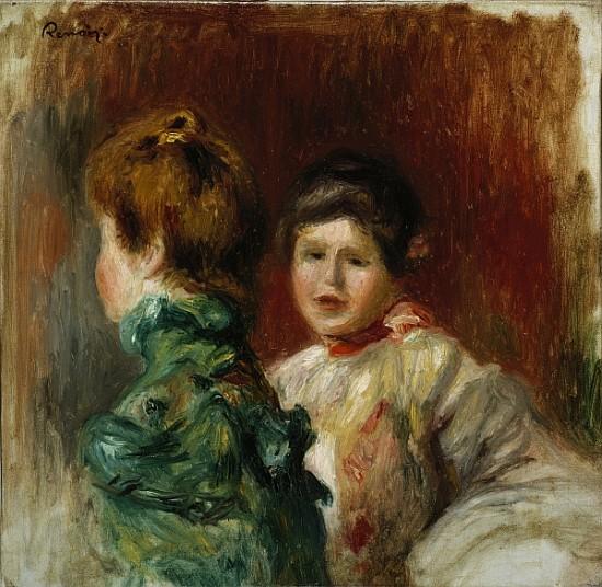 Köpfe von zwei Frauen, um 1895 – Pierre-Auguste Renoir Pierre-Auguste Renoir 70x70