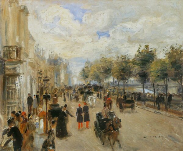 Paris, der Quai Malaquais – Pierre-Auguste Renoir Pierre-Auguste Renoir 85x75