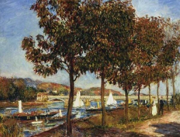 Der Herbst auf der Brücke von Argenteuil – Pierre-Auguste Renoir Pierre-Auguste Renoir 85x75