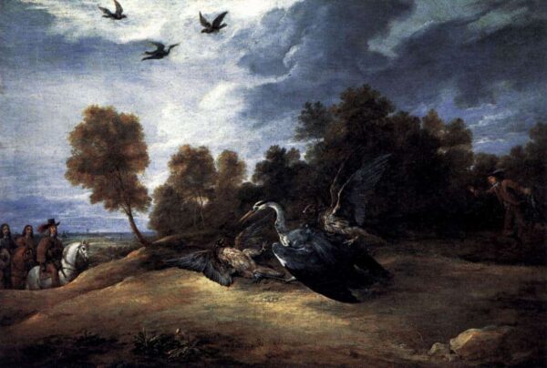 Jagd auf den Reiher mit Erzherzog Leopold Wilhelm – David der Jüngere Teniers David Teniers der Jüngere