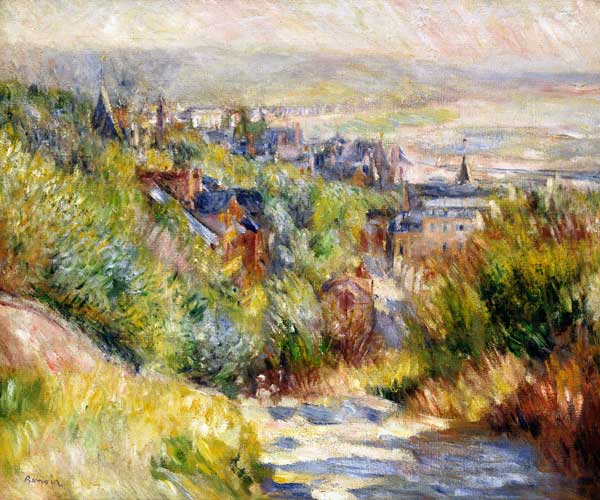 Hügelige Landschaft in der Nähe von Trouville – Pierre-Auguste Renoir Pierre-Auguste Renoir 85x75