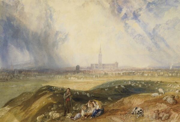 Kathedrale von Salisbury – William Turner J.M.W. Turner 105x70