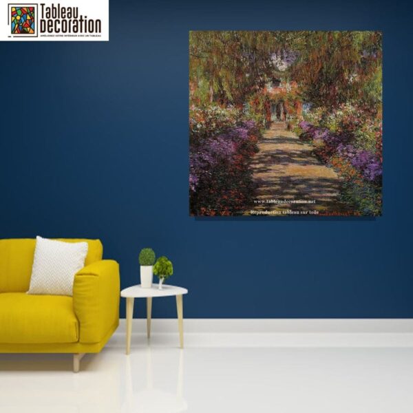 Die Straße von Giverny – Claude Monet Claude Monet 70x70 3