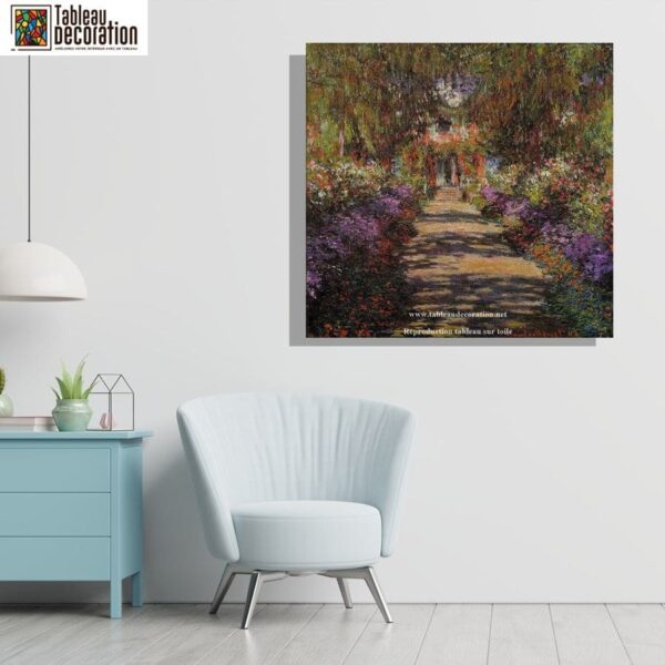 Die Straße von Giverny – Claude Monet Claude Monet 70x70 4