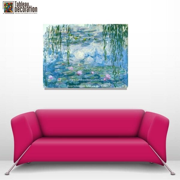 Wasserlilien – Gemälde von Monet „Die Seerosen“ von Claude Monet 85x75 6