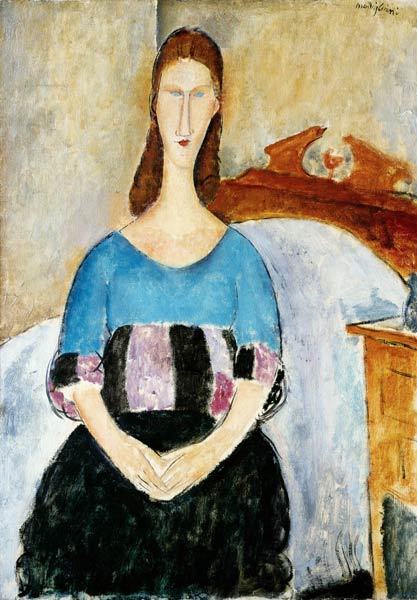 Jeanne Hébuterne in einem Pullover – Amedeo Modigliani Amedeo Modigliani 70x105