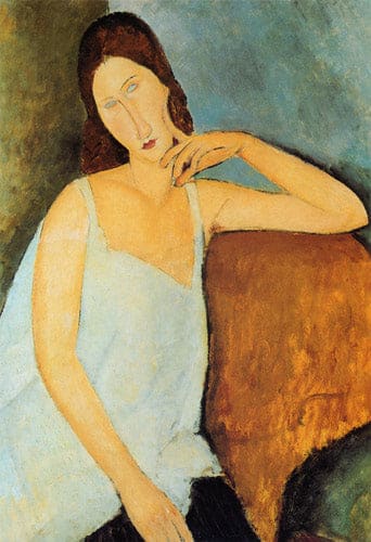 Detail von Jeanne Hébuterne – Amedeo Modigliani Amedeo Modigliani 70x105