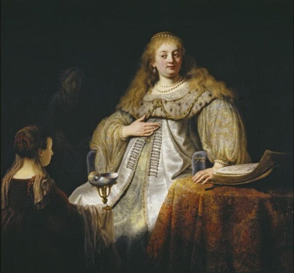 Judith beim Bankett des Holofernes – Rembrandt van Rijn Rembrandt van Rijn 70x70