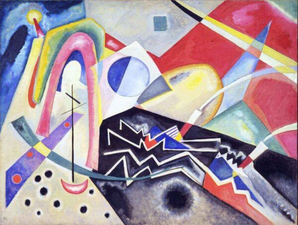 Zig Zag weiß – Vassily Kandinsk Wassily Kandinsky 85x75