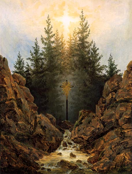 Kreuz im Wald – Caspar David Friedrich Caspar David Friedrich 70x85